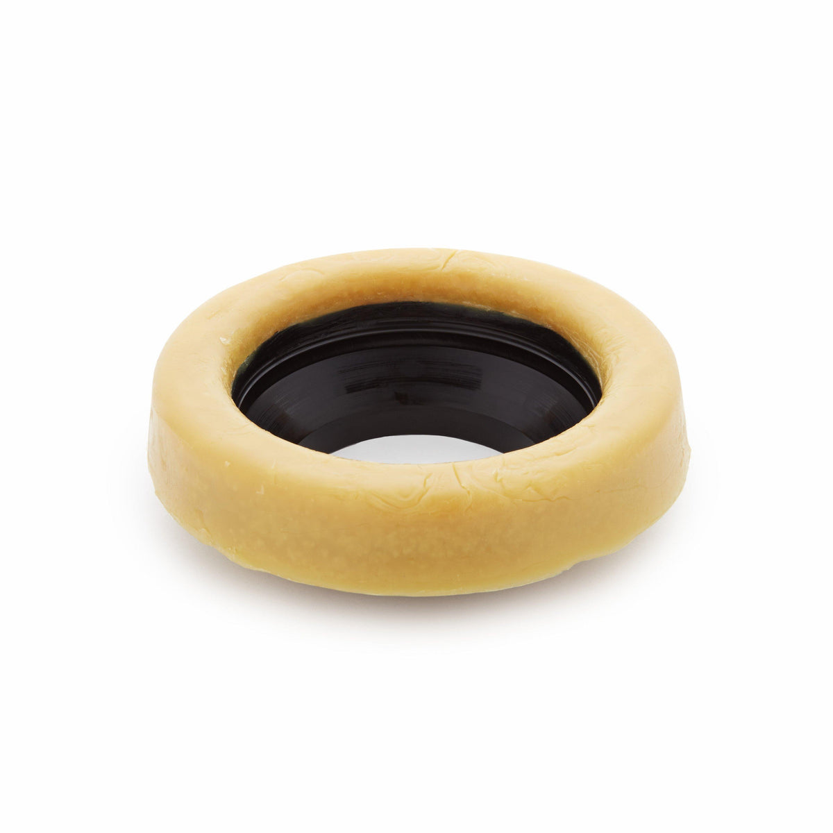 Standard Toilet Wax Bowl Ring Seal with Plastic Flange Sleeve for 3-Inch and 4-Inch Waste Lines