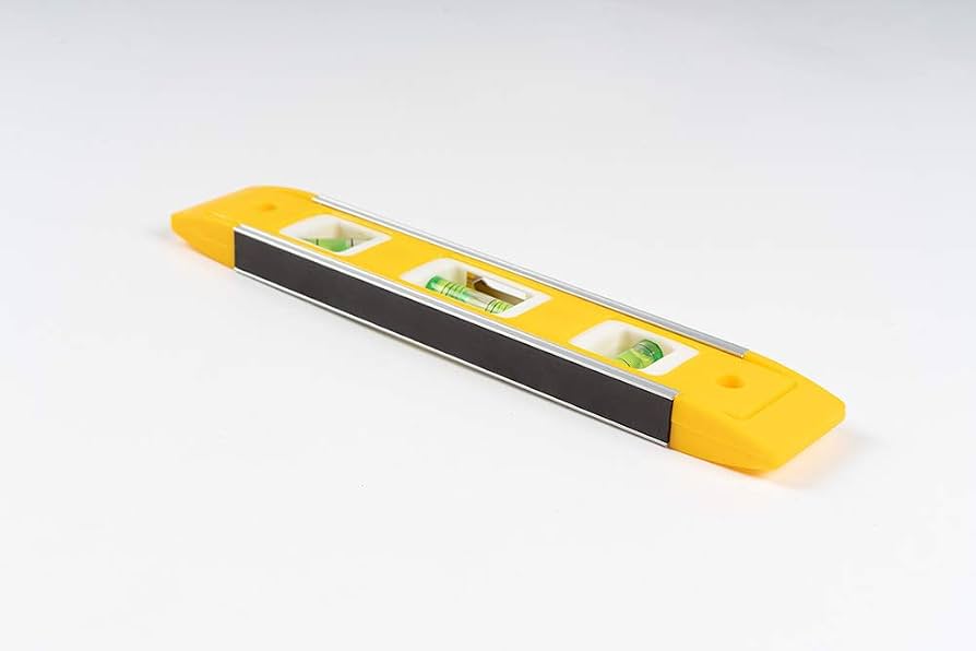 FLEX IN 9-Inch (225mm) Magnetic Torpedo Spirit Level - 3-Vial (Horizontal, Vertical, 45°) Leveling Tool with Aluminum Edge Base (Model: 2 609 390 038)