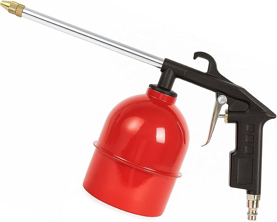 High-Pressure Pneumatic Washing & Cleaning Spray Gun DO-10 - Air Engine Degreaser & Liquid Cleaner Gun with Reservoir Container