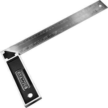 Stanley 305mm (12") Heavy-Duty Stainless Steel Try Square with Cast Aluminum Handle (45-535)
