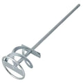Heavy-Duty Galvanized Steel Spiral Mixer Paddle Shaft for Paint, Mortar, Grout, and Thinset