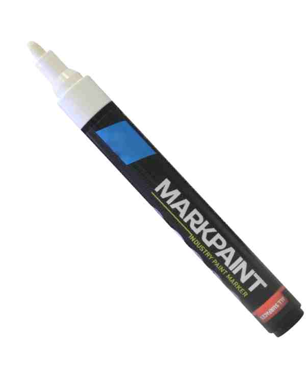 HYPERMAKS HMPM2410 Industrial Oil-Based Paint Marker - Waterproof, Opaque Marking for Metal, Rubber, Wood, Plastic & Glass (Blue, Black, Red)