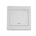 Modern 10A 1-Gang 1-Way Wall Light Switch - 250V AC Flush-Mounted Electrical Light Switch with LED Locator Indicator