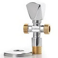 Primary Title: FOURHAND 1/2" x 1/2" Heavy-Duty Brass Angle Valve – Polished Chrome Water Shut-Off Valve (Made in Germany, 5-Year Warranty)