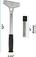 FLEX Glass & Surface Scraper with Replaceable Razor Blade for Paint, Sticker & Residue Removal