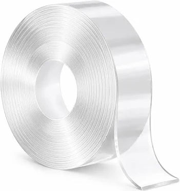 Ivy Grip Tape Double-Sided Heavy Duty Nano Gel Adhesive Tape - Reusable, Removable, Washable (3cm x 3m x 2mm, 1 Roll)