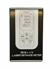 Professional Digital Laser Distance Meter 50m Rangefinder - Portable Electronic Laser Tape Measure with Backlit LCD Screen, Area & Volume Calculation (CE Certified)