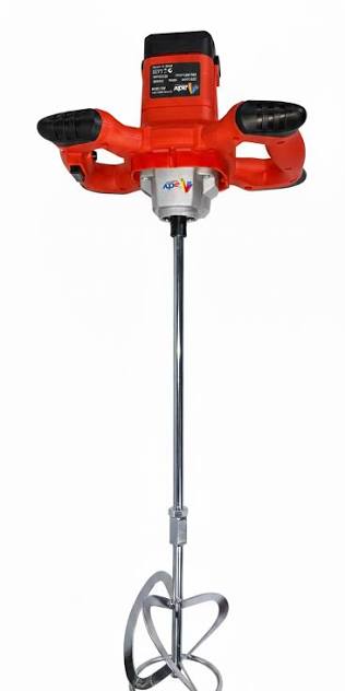 ACTV Professional 1000W Electric Paddle Mixer - Heavy-Duty Paint, Mortar & Cement Stirrer with Aluminum Gearbox & Variable Speed (300-850 RPM)