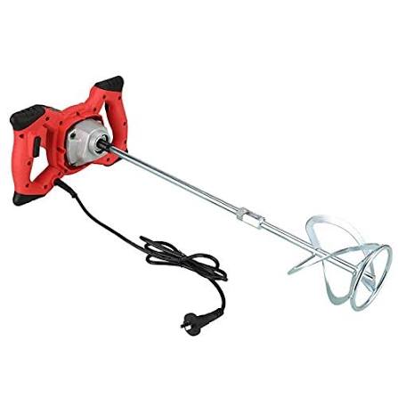 ACTV Professional 1000W Electric Paddle Mixer - Heavy-Duty Paint, Mortar & Cement Stirrer with Aluminum Gearbox & Variable Speed (300-850 RPM)