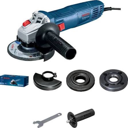 BOSCH Professional GWS 700 710W 115mm Corded Angle Grinder - High-Performance Power Grinder Set with 4 Cutting Discs & Carbon Brush Set (0 601 3A3 0L1)