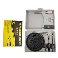 KANA 18-Piece Professional Hole Saw Kit - Multi-Size Carbon Steel Cutter Set with Arbors, Wood Flat Bits & Storage Case for Wood, Alloy & Thin Sheet Metal