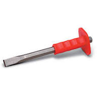 BELLOTA Professional Flat Chisel with Safety Hand Guard - Heavy-Duty Forged Steel Masonry & Demolition Chisel Made in Spain