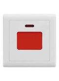 ROZ 45A Heavy-Duty 1-Gang Double Pole Switch with Neon Indicator - SASO Approved 250V AC Air Conditioner & Water Heater Wall Switch (Model RO-51105)