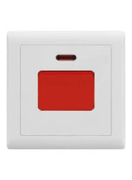 ROZ 45A Heavy-Duty 1-Gang Double Pole Switch with Neon Indicator - SASO Approved 250V AC Air Conditioner & Water Heater Wall Switch (Model RO-51105)