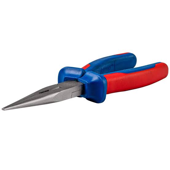 DeWesser 8" (200mm) Heavy-Duty Long Nose Pliers with Ergonomic Insulated Handles