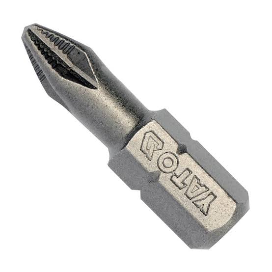 BEARGRIP 10-Piece PH2 x 25mm Torsion Grey Milled Screwdriver Bits Set - Made in Slovakia