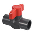 UPVC Compact Threaded Ball Valve with T-Handle (Available in 3/4", 1", 1-1/4", 1-1/2", and 2" Size Variants)