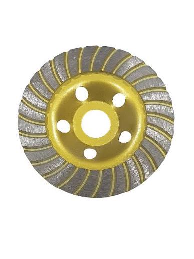 TOKYO MACHI 115 mm Heavy-Duty Segmented Diamond Cup Wheel for Concrete Surface Grinding