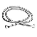 bosini 120cm Shiny Chrome Flexible Hose with Water Flow Regulator (Made in Italy)