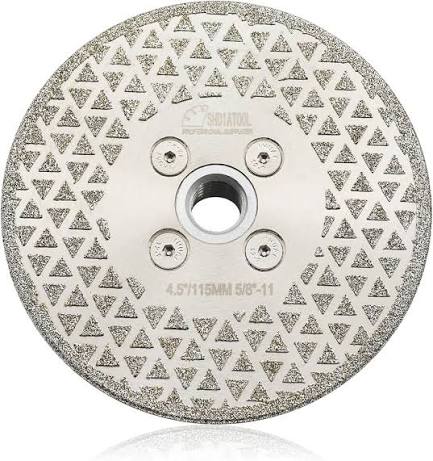 IKS 115 mm Electroplated Diamond Cutting Blade for Marble, Glass, Tile & Fiberglass