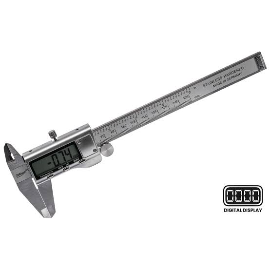 DeWesser Precision Stainless Hardened Measuring Calipers - Digital LCD & Standard Manual Vernier Models (6" / 150mm & 8" / 200mm)