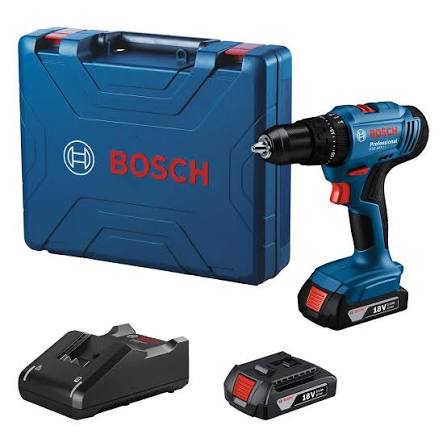 Bosch Professional GSB 183-LI 18V Cordless Impact Drill Driver Kit with 2 x 2.0Ah Li-Ion Batteries, Charger & Carrying Case