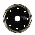 ACTV Continuous Turbo Diamond Saw Blade - High-Speed Smooth Cutting Disc for Granite, Marble, Tile, Masonry & Hard Concrete (4.5", 7", 9" Size Options)