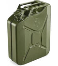 Enfou 20L Metal Jerry Can - Heavy-Duty Steel Fuel & Liquid Storage Container with Leak-Proof Cam-Lock Cap & Triple Handle (Olive Green)