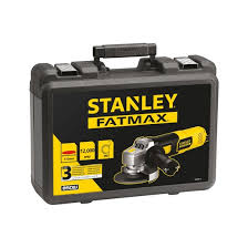 STANLEY FATMAX FMEG210K 850W 115mm Angle Grinder Set - 12,000 RPM Soft Start Electric Corded Grinder with Carry Case