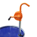Mastro Flex 1" (25mm) Rotary Barrel Pump - Heavy Duty Cast Iron Hand Handled Fuel & Oil Transfer Drum Pump with 3-Piece Suction Tube