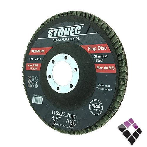 STONEC 4.5" Aluminum Oxide Flap Disc (A80)